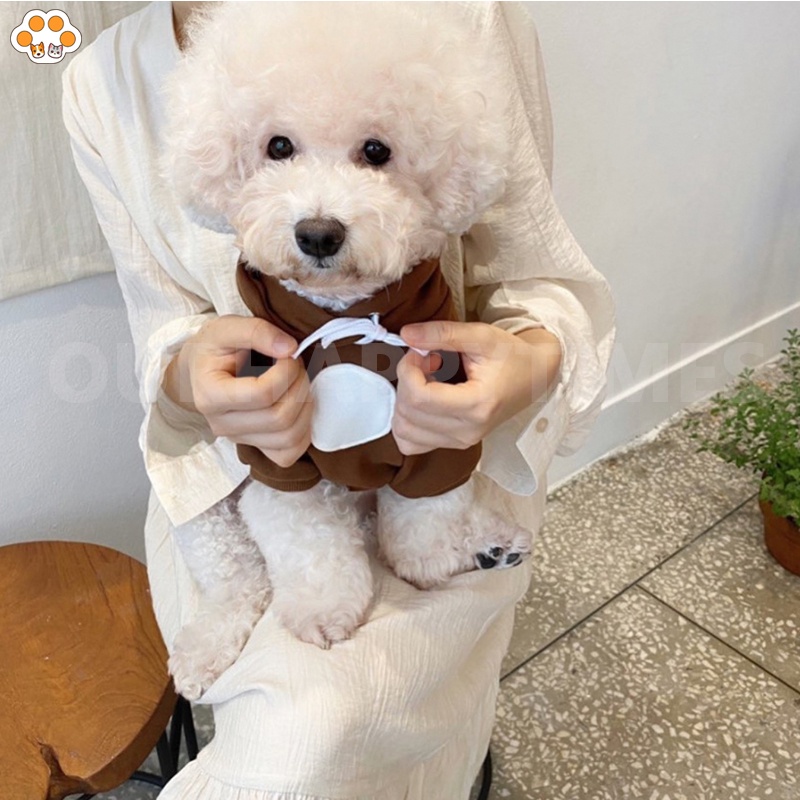 เสื้อผ้าสัตว์เลี้ยง เสื้อผ้าสุนัข แมว มีฮู้ด แบบนิ่ม ลาย Shih Tzu Yorkshire - รูปที่ 5