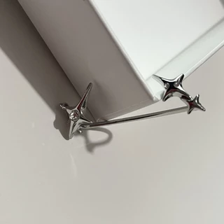Fashion Star Clip Earrings Ear Cuff for none-Pierced Ears Cartilage Jewelry