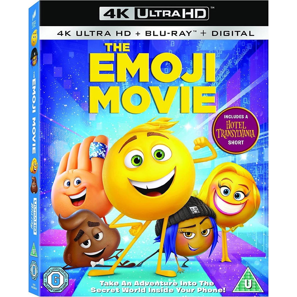 THE EMOJI MOVIE 4K Ultra-HD Blu-ray 2-DISCS SLIPCOVER