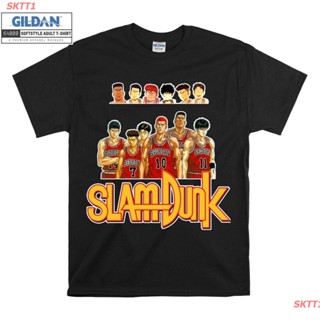 tshirt 👕✨เสื้อยืดผ้าฝ้ายพิมพ์ลายSKTT1 เสื้อยืดผู้ชายและผู้หญิง Sports Anime SHOHOKU Slam Dunk（ Basketball）graphic Desig