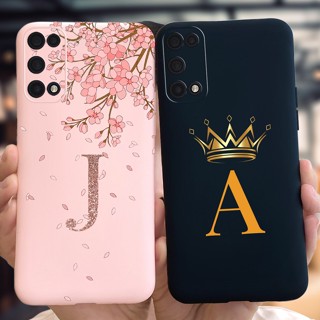 เคสโทรศัพท์มือถือ ซิลิโคน กันกระแทก ลายตัวอักษรน่ารัก สําหรับ Realme 7 5G RMX2111 V5 5G Narzo 30 Pro Q2 5G