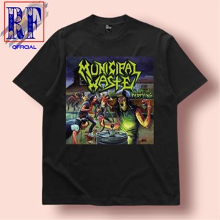 เสื้อยืดแขนสั้น ผ้าฝ้าย พิมพ์ลาย Municipal WASTE 30s 24s สไตล์วินเทจ สําหรับผู้ชาย ผู้หญิง ไซซ์ S M L XL XXL 2XL XXXL 3X