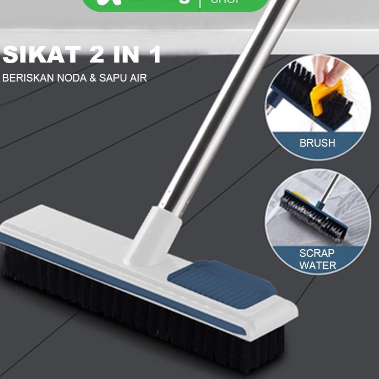 Super deal U-Living 2In1 แปรงขัดพื้นห้องน้ํา Wc 2In1 แปรงขัดพื้นและที่ปัดน้ําฝนมัลติฟังก์ชั่นด้ามยาว