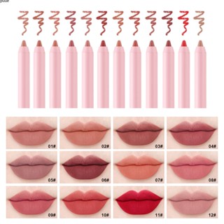 Single Lip Liner ไม่ติดถ้วยไม่บานกัดลิปแต่งหน้า Matte Lip Liner ลิปสติกปากกา Puueqg