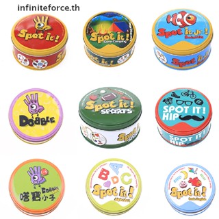 Inth  Dobble Spot It Card Game ของเล่นการ์ดเกมกระดานเหล็ก สไตล์ฮิปฮอป  Th