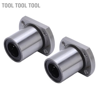 Tool 2PCS วงรีหน้าแปลน Linear Ball แบริ่งสำหรับ CNC Motion แกนเส้นผ่านศูนย์กลางภายใน 16 มม. LMH16UU