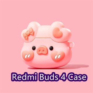 【ส่วนลด】เคสหูฟัง แบบนิ่ม ลายการ์ตูนตุ๊กตา สีพื้น สําหรับ Redmi Buds 4