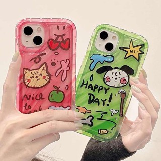 เคสโทรศัพท์มือถือ ซิลิโคนนุ่ม TPU ใส กันกระแทก ลายน่ารัก สําหรับ IPhone 14 13 11 12 Pro XS Max X XR 7 8 Plus