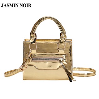 Jasmin NOIR กระเป๋าถือ กระเป๋าสะพายไหล่ หนัง PU เรียบง่าย สําหรับสตรี