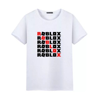 ชุดลำลองRoblox Roblok Game เสื้อยืดผู้ชายผู้หญิง Custom Plain Distro_02