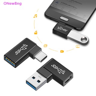 Onew OTG อะแดปเตอร์แปลง USB 3.1 Type C ตัวเมีย เป็น USB 3.0 ตัวผู้ 10Gbps Type C เป็น USB 3.0 มุม 90 องศา สําหรับเชื่อมต่อ USB C OTG Bng