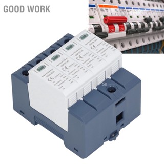 Good Work อุปกรณ์ป้องกันไฟกระชาก 40KA 4P SPD Protector Industrial DIN Rail Installation AC 275V