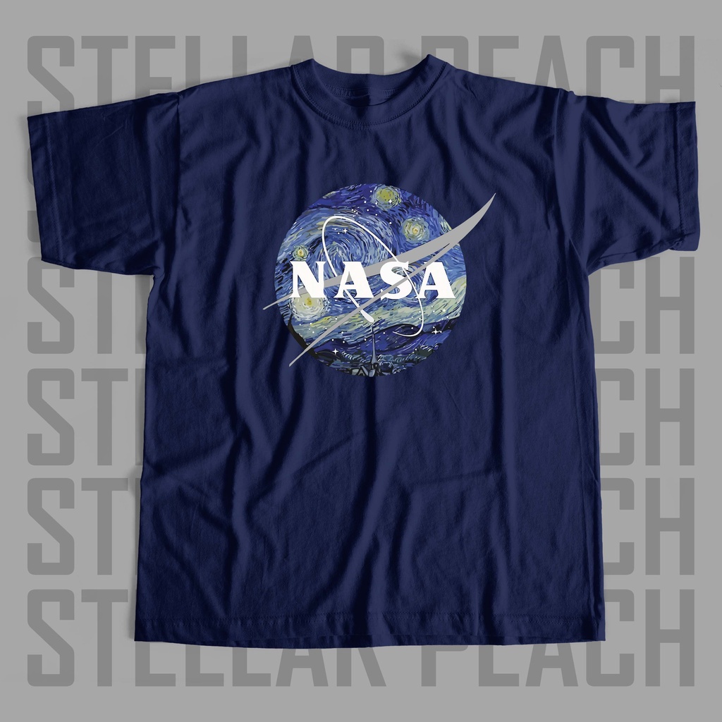 นักบินอวกาศ NASA X VAN GOGH AESTHETIC GRAPHIC  T SHIRT KOREAN TUMBLR INSPIRED TEES UNISEX SHIRT_43