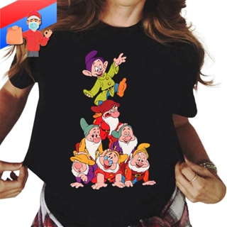 Good QualityↂSeven Dwarfs T shirt Women cute Cartoon Snow White Summer Top men&amp;#39;s TShirts Female_01