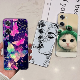 เคสโทรศัพท์ซิลิโคน TPU แบบนิ่ม ลายผีเสื้อ สําหรับ OPPO A77 A77s 4G A 77s CPH2473