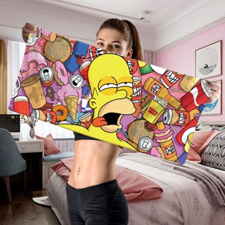 ผ้าขนหนูอาบน้ํา ผ้าฝ้าย แบบนิ่ม ดูดซับน้ําได้ดี ลายการ์ตูน Simpson ขนาดใหญ่ 70x140 ซม. เหมาะกับเดินชายหาด ฟิตเนส สําหรับผู้ชาย และผู้หญิง