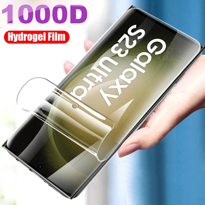 สําหรับ Samsung S23 FE S24 Ultra S24 Plus A15 A25 A35 A55 5G Soft Screen Protector Hydrogel ฟิล ์ ม