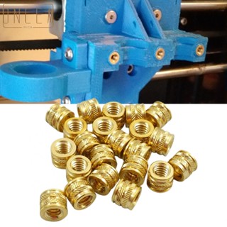 【ONCEMOREAGAIN】20pcs 1/4-20 Brass Threaded Heat Set Inserts for Plastic 3D Printing Brass Metal  brass nuts