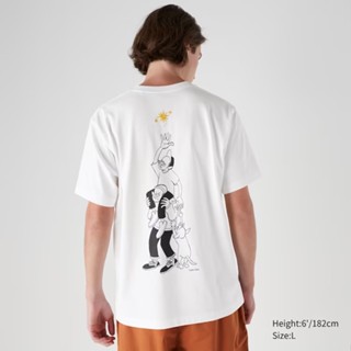 Uniqlo Yusuke Hanai UT เสื้อยืดแขนสั้น พิมพ์ลายกราฟฟิค R240