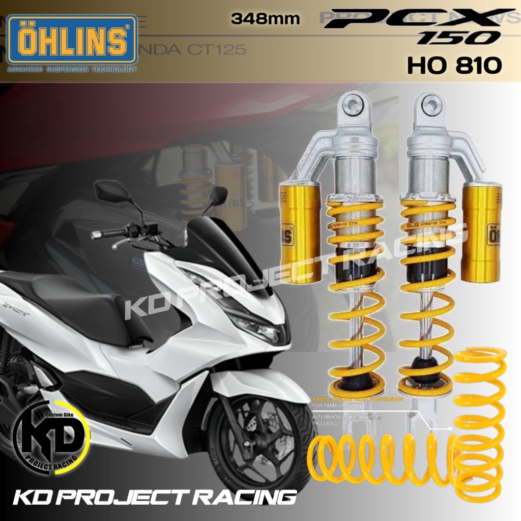 โช๊คหลัง OHLINS HO 810 Honda PCX150 2018-2020 348mm