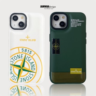 STONE ISLAND เคสโทรศัพท์มือถือ TPU นิ่ม กันกระแทก ลายหินเกาะ สําหรับ iPhone 14 Pro Max iPhone 11 12 13 Pro Max X XR XS Max