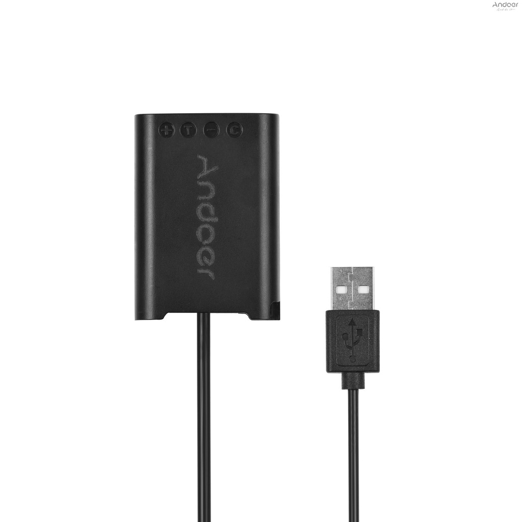 Andoer NP-BX1 Dummy Battery DK-X1 with USB Connector Cable USB to NPBX1 Dummy Battery Coupler Accessory Replacement for  DSC-RX1/RX1R/RX100 II III IV V VI VII/M7 M6 M5/WX500 WX