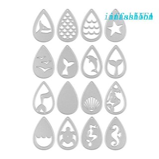 Inf 16x ต่างหูตัด รูปหยดน้ําตา สําหรับทําการ์ด