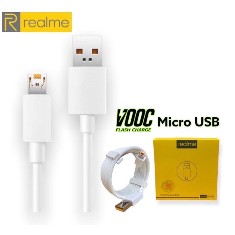 สายชาร์จRealme VOOC Micro Usb สายชาร์จเร็ว สายชาร์จแท้ สำหรับ REALME รองรับการชาร์จด่วน Realme2 Realme3 Realme5 5i 5S