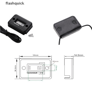 Flashquick นาฬิกาจับเวลา 1 ชุด วิบาก เครื่องยนต์ LCD อิเล็กทรอนิกส์ มาตรวัดรอบชั่วโมง นาฬิกาดิจิตอล ดี