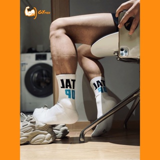 [GYMen]ถุงเท้ากีฬา ถุงเท้าออกกําลังกาย ถุงเท้ากีฬา ถุงเท้ากีฬา ถุงเท้าบาสเก็ตบอล ถุงเท้าข้อสูง ถุงเท้าผู้ชาย ถุงเท้าสีขาว