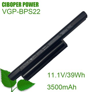 คุณภาพเดิมแบตเตอรี่ VGP-BPS22/ VGP-BPS22A 11.1V/39Wh/3500MAh สำหรับ VAIO BPS22 VGP-BPL22 VPC-EB3 VPC-EB33 VPC-E1Z1E EC2