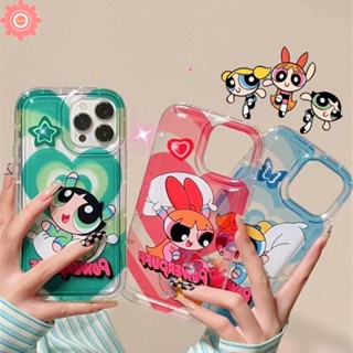 เคสนิ่ม ลายพาวเวอร์พัฟฟ์เกิร์ล สําหรับ Oppo A17 A96 A76 A16 A54 A17K A15 A3s A5s A5 A9 A7 A12 A74 A95 A57 A53 A16s A16K A15s A55 A1K A77s A77 A16E A92 A31 Reno 5 4F A52 A12E