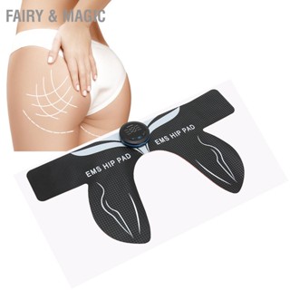 Fairy &amp; Magic ก้นไฟฟ้ายกเทรนเนอร์ยก Shaping Micro Current 6 โหมด 18 Gears สะโพกเทรนเนอร์การเคลื่อนไหวกล้ามเนื้อสีดำ