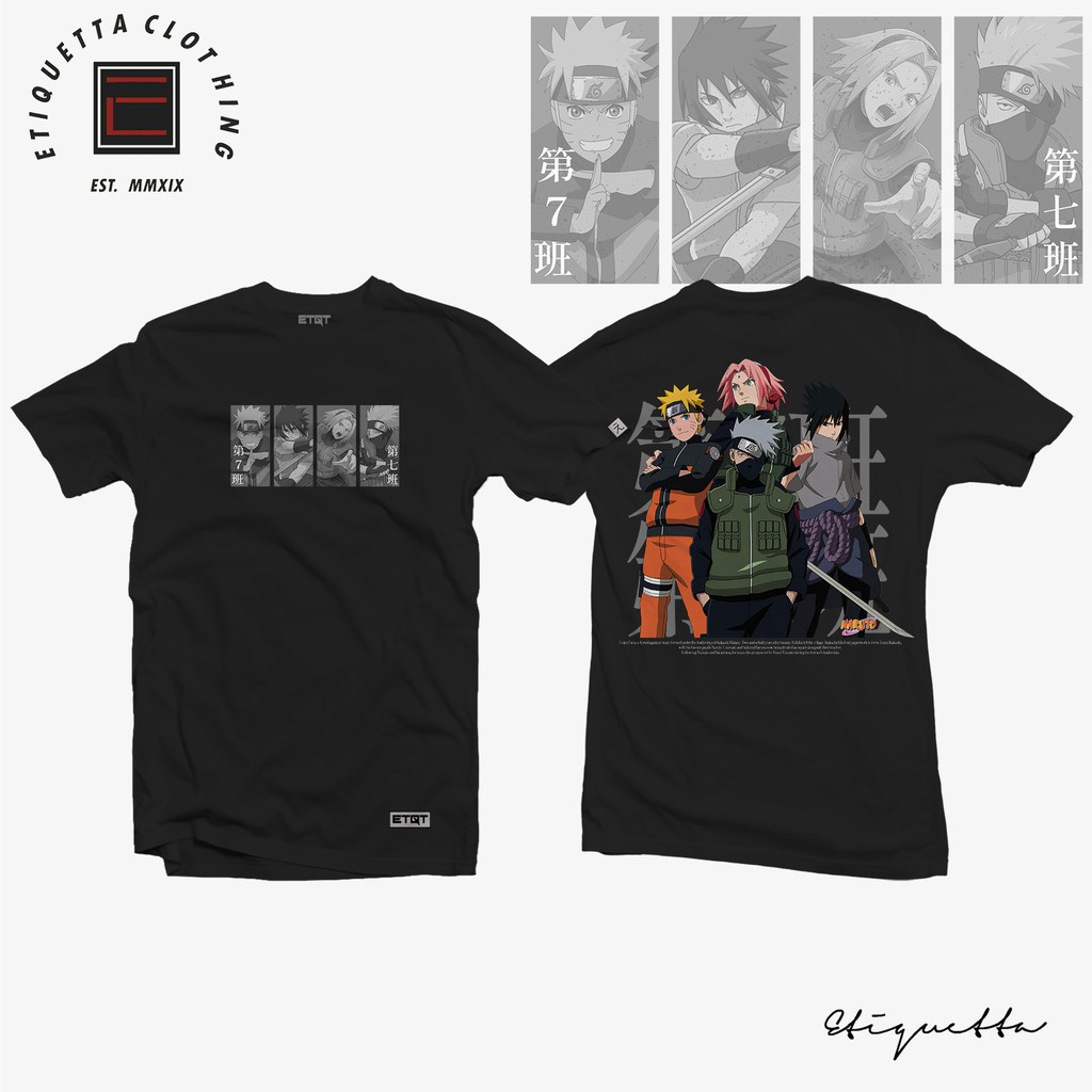 #ถูกสุด Anime Shirt - ETQTCo. - Naruto - Team 7 v2