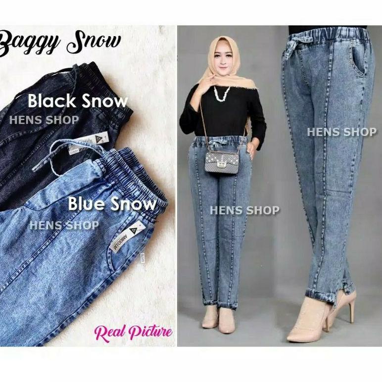 New Stock Womens BAGGYPANT JINS SUPER JUMBO TROUSERS M---L(bb48kg-bb105kg)