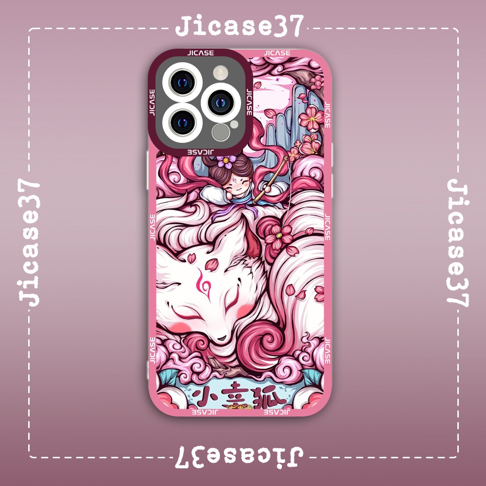 Jicase Square Edge iphone Case Chinese Fox Comic Chinese Manhwua