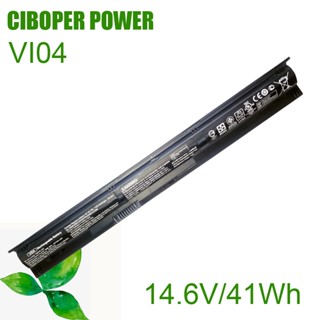 CP แบตเตอรี่ VI04 14.6V/41Wh สำหรับ Pavilion 17 15 ENVY 15-K028TX K031TX K032TX HSTNN-DB6I HSTNN-DB6K HSTNN-LB6J TPN-Q14