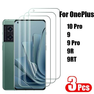 ฟิล์มไฮโดรเจลใส ป้องกันรอยนิ้วมือ สําหรับ OnePlus 9 10 R RT Pro One Plus Nord 2 2T N10 N100 N200 3 ชิ้น