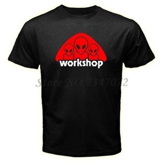 Alien Workshop - เสื้อยืด ผ้าฝ้าย พิมพ์ลายโลโก้ สีดํา สําหรับผู้ชาย ไซซ์ยูโร_02