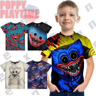 Poppy PLAYTIME เสื้อแฟชั่น พิมพ์ลายเกมสยองขวัญ สําหรับเด็กผู้ชาย อายุ 3-13 ปี