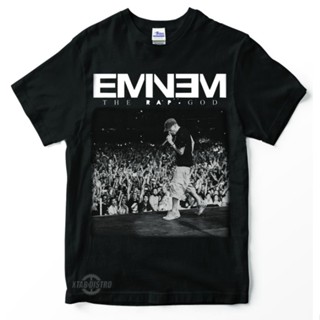 เสื้อยืด พิมพ์ลาย eminem hiphop RAP THE RAP GOD Premium สําหรับผู้ชาย