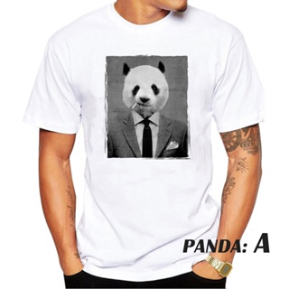 PANDA T-shirt WHITE 8 design Unisex Cotton CUTE#PANDA_07