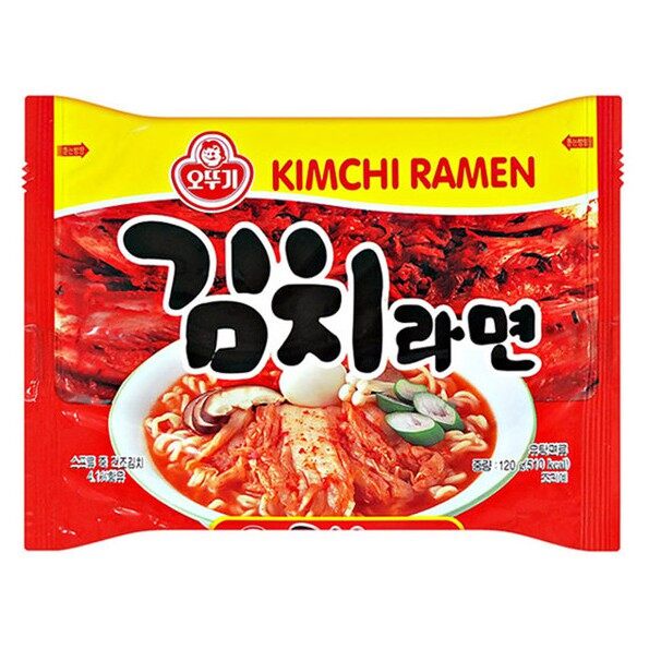 บะหมี่กึ่งสำเร็จรูปจากเกาหลี รสกิมจิ Ottogi Kimchi Ramen Korea Noodles  Kimchi Ramen (120g)