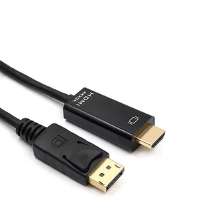 ใหม่ล่าสุด! ของแท้! มีรับประกัน! 4K*2K Display Port DP Male to HDMI Male Converter for HDTV 1.8M 3M Black