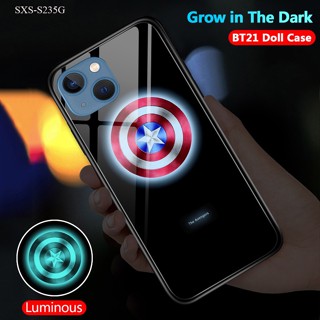 【Luminous Glass Casing】Compatible With Samsung Galaxy S23 Plus Ultra S23+ 5G เคสซัมซุง สำหรับ Case Avengers Marvel เคสแข็ง เคส เคสโทรศัพท์ เคสมือถือ