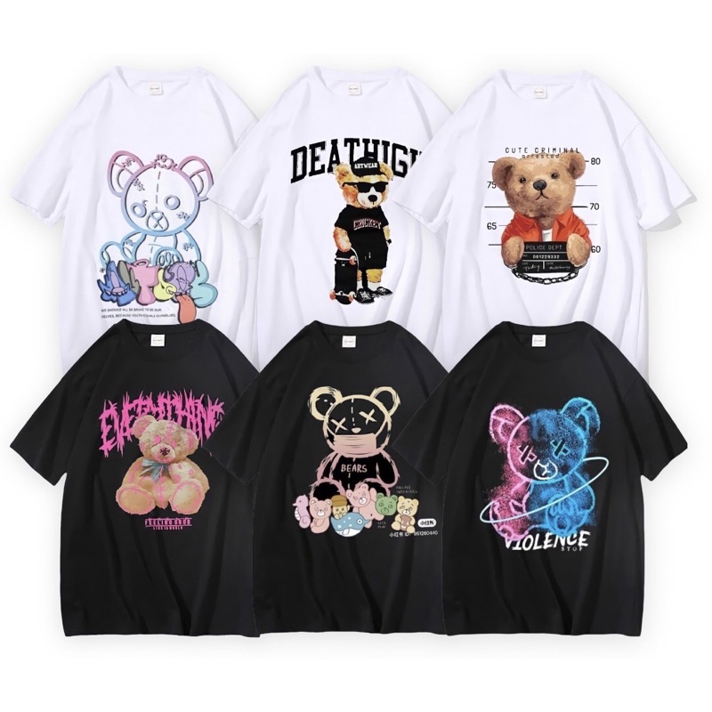 PRIA Teddy BEAR T-Shirt TEDDY BEAR VIRAL Men Women Short Sleeve METAL Quality DISTRO_02