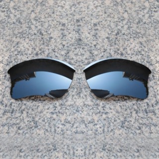 ขายส่ง E.O.S เลนส์โพลาไรซ์ แบบเปลี่ยน สําหรับ Oakley Flak Jacket XLJ Sunglasses - Black Chrome Polarized Mirror CMJP