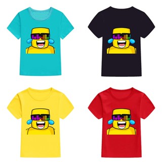 เสื้อยืดแขนสั้นลําลอง ทรงหลวม ลาย Mingyuan Roblox Sunny และ Melon สําหรับเด็กผู้ชาย และผู้หญิง