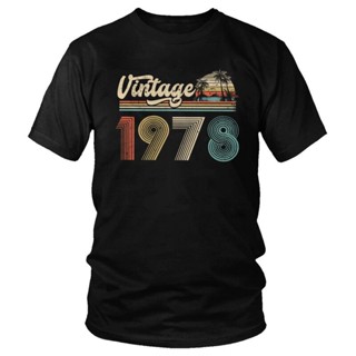 เสื้อยืดแขนสั้น ผ้าฝ้าย พิมพ์ลาย Tvoe Classic Vintage 1978 ของขวัญวันเกิด สไตล์ฮาราจูกุ สําหรับผู้ชาย 43