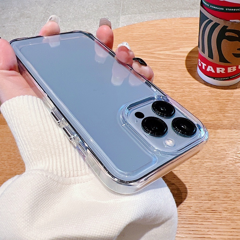 จัดส่งที่รวดเร็ว เคสสำหรับไอโฟน15/11/14/12/13 Promax เคสโทรศัพท์แบบใสSpace Clear Case For iPhone 7 8Plus X XS Max XR SE